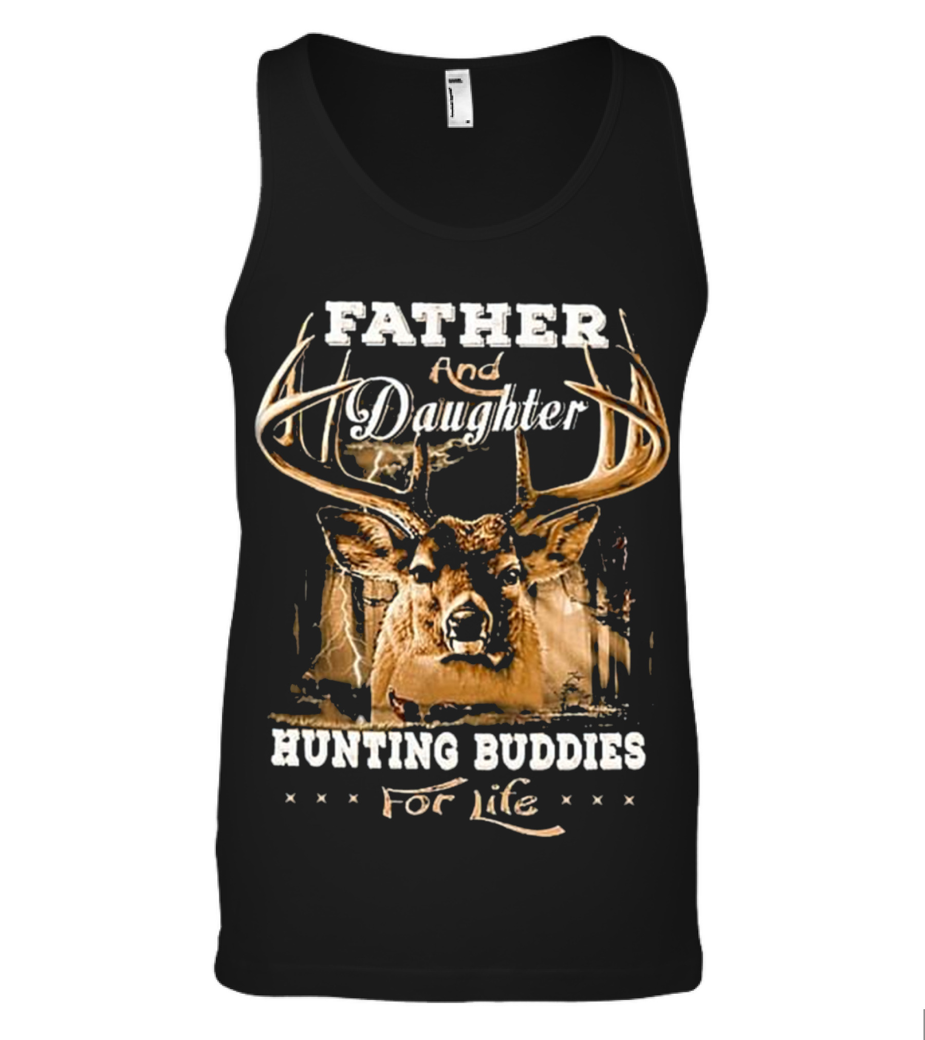 Father and daughter hunting buddies for l Tank Top