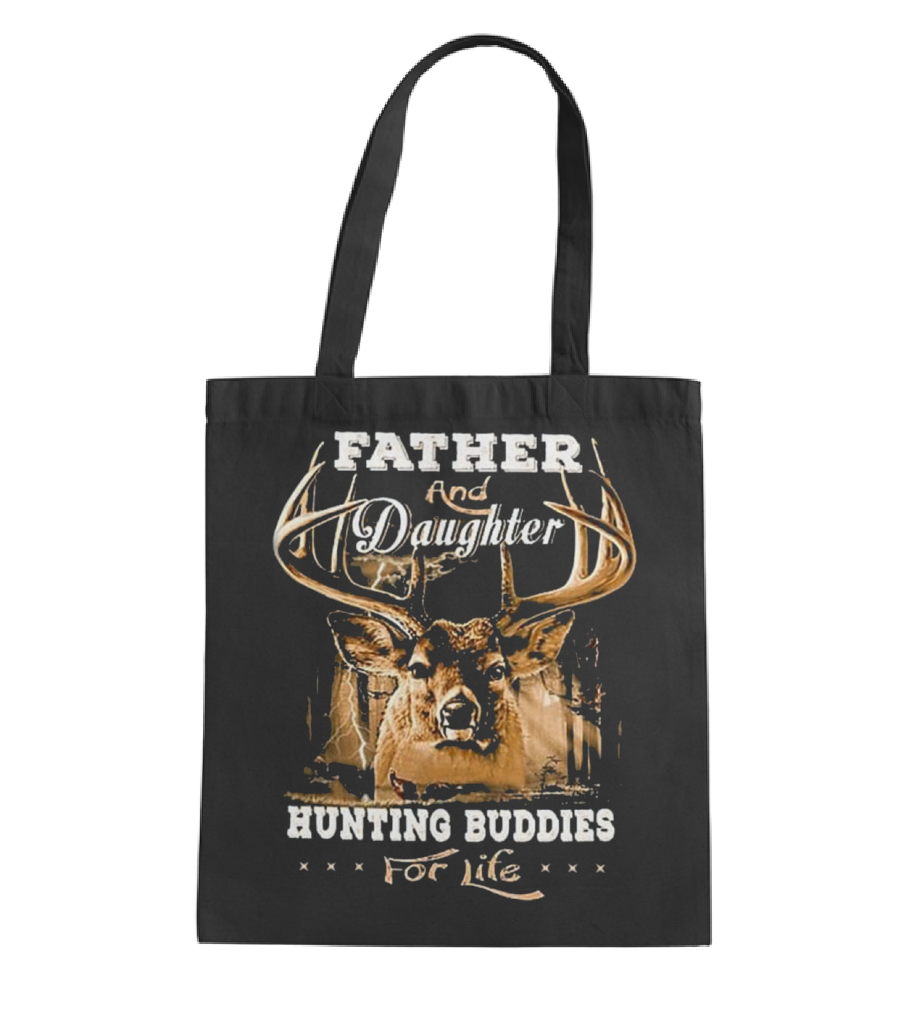 Father and daughter hunting buddies for l Tote Bag