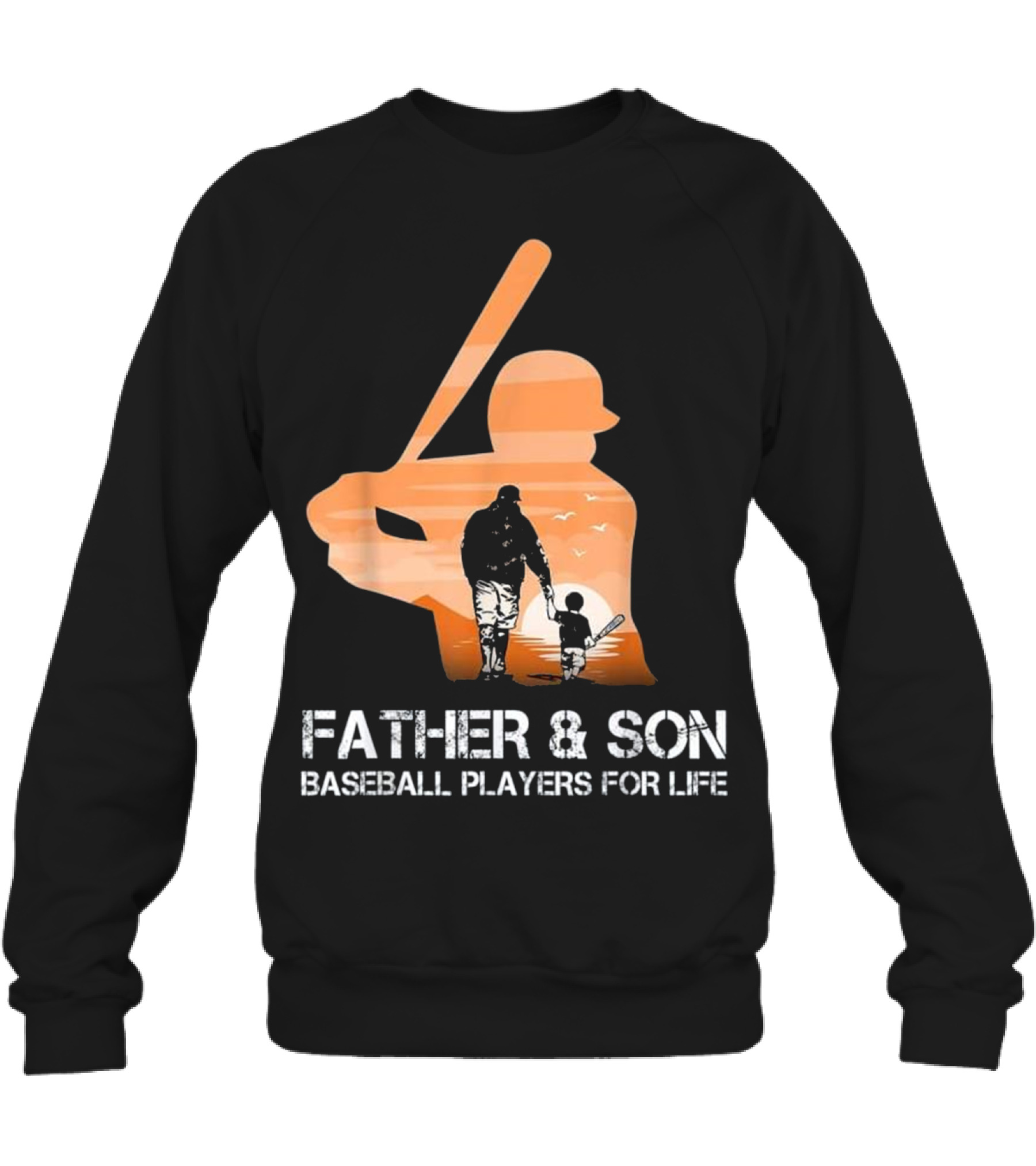 Father And Son Baseball P...Crewneck Sweatshirt 