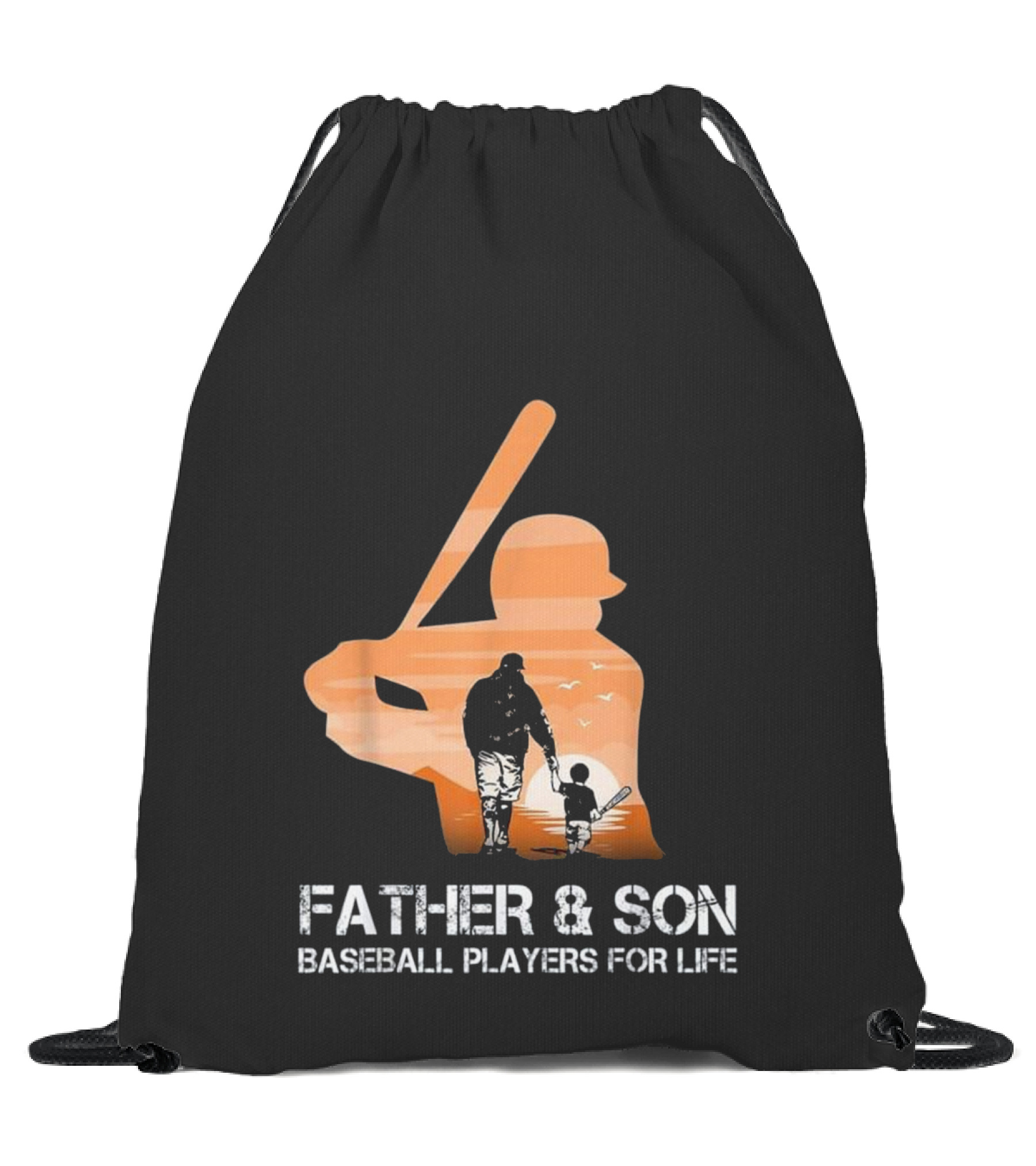Father And Son Baseball P...Drawstring Bag 
