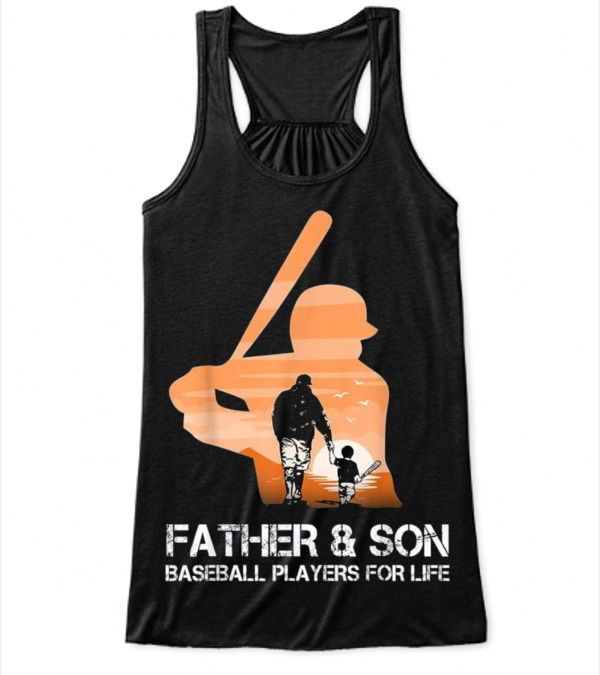 Father And Son Baseball Players For Li Flowy Tank Top Father And Son Baseball Players For Li Flowy Tank Top