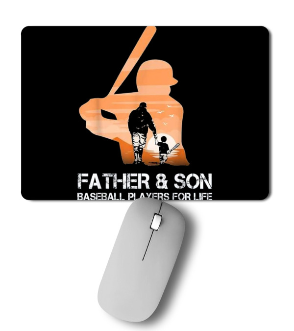 Father And Son Baseball Players For Li Mousepad Father And Son Baseball Players For Li Mousepad