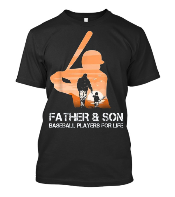 Father And Son Baseball Players For Li T-Shirt Father And Son Baseball Players For Li T-Shirt