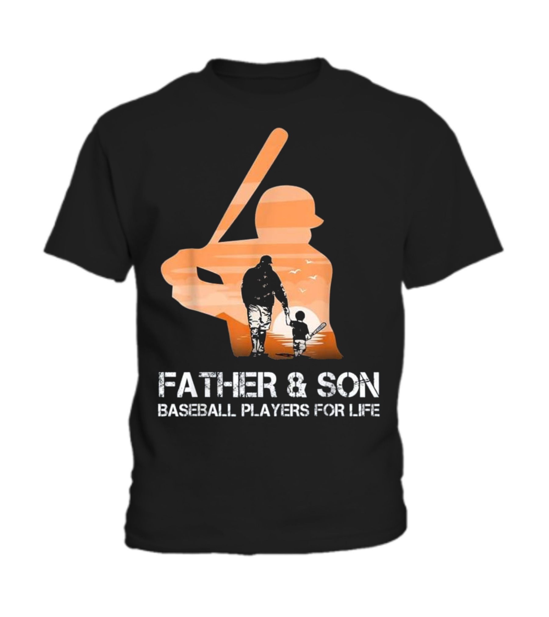 Father And Son Baseball Players For Li Toddler T-Shirt