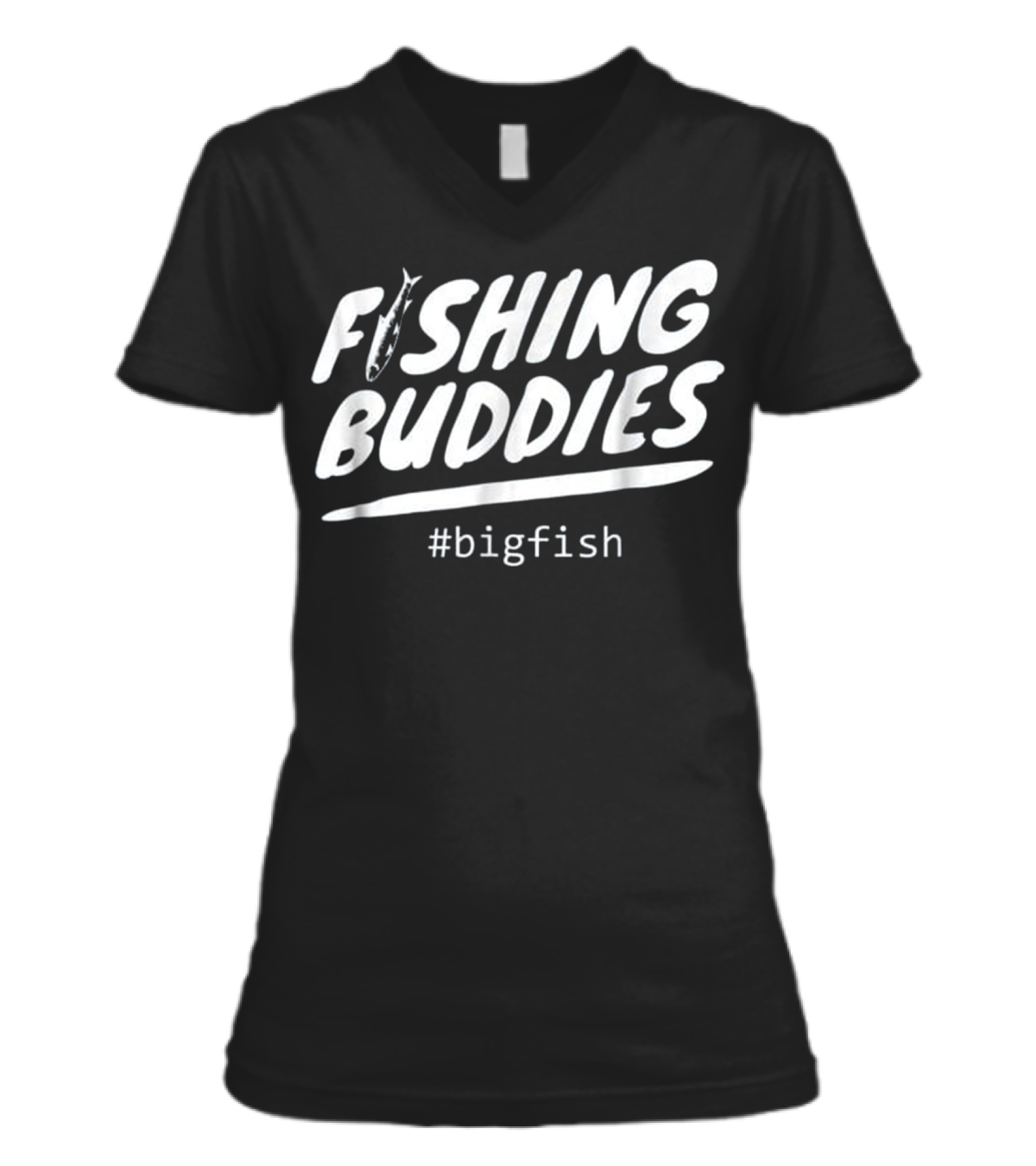 Father and Son Fishing s ...V-Neck Womens T-Shirt 