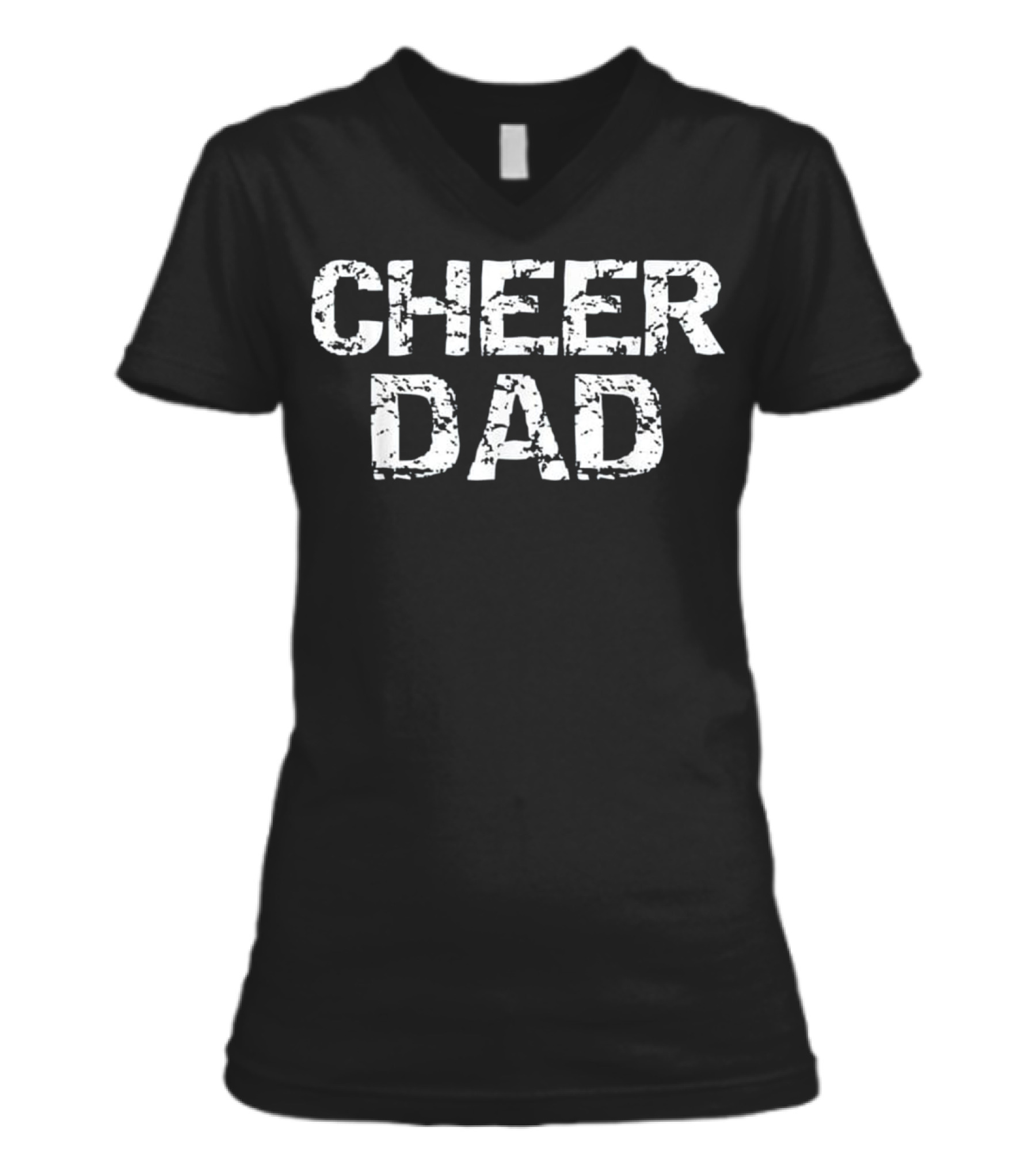 Father Cheerleading Gift from Cheerleader Da V-Neck Womens T-Shirt