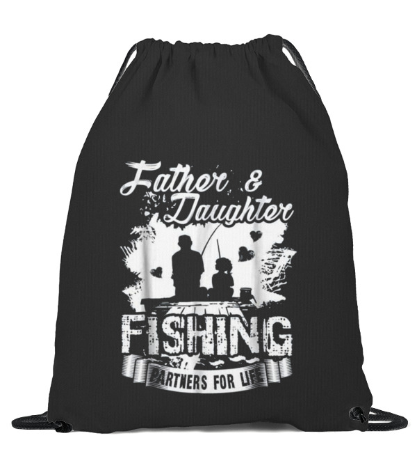 Father Daughter Fishing Partners For L Drawstring Bag Father Daughter Fishing Partners For L Drawstring Bag