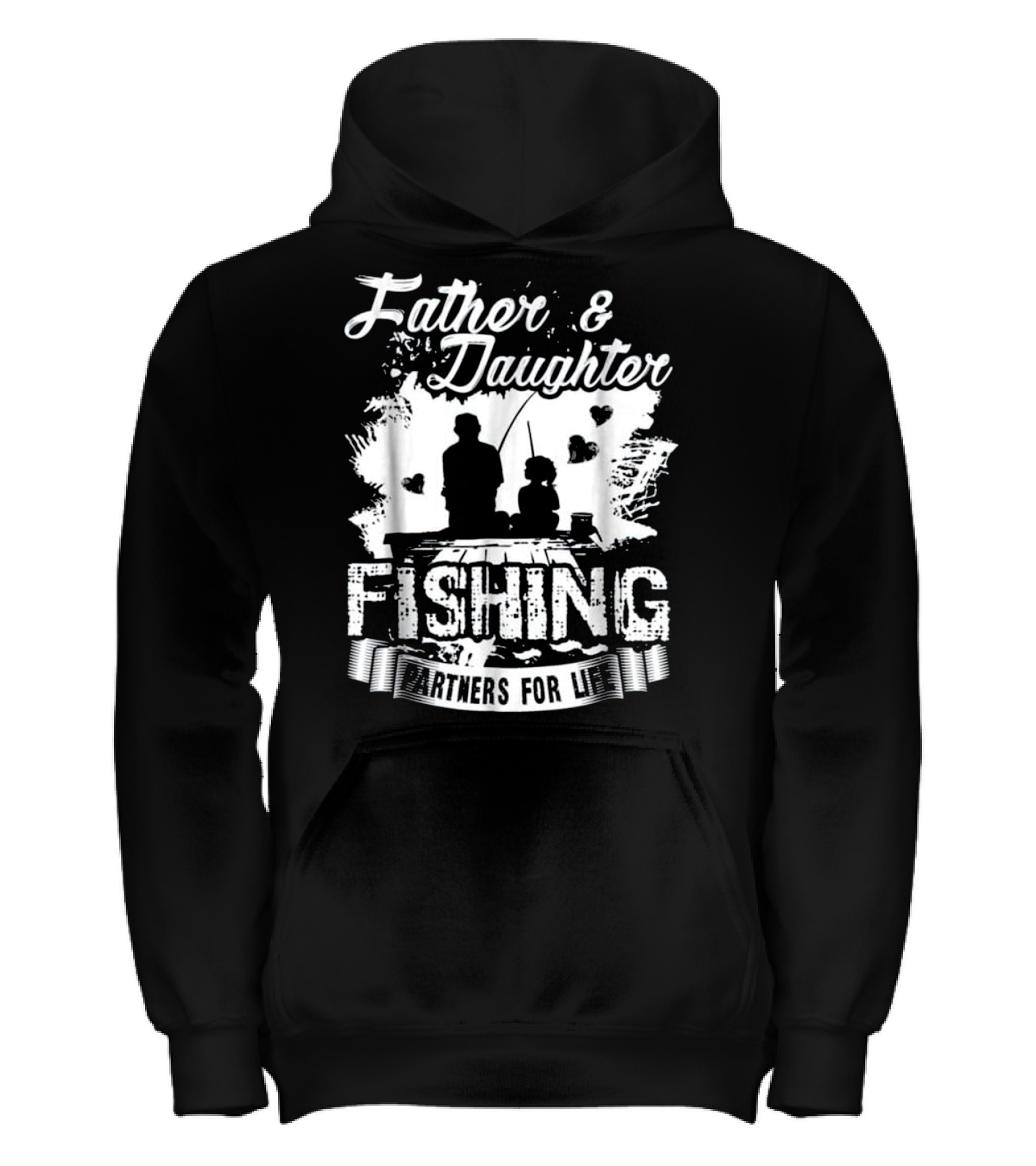 Father Daughter Fishing Partners For L Kids Hoodie