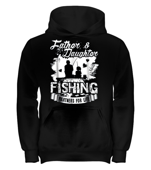 Father Daughter Fishing Partners For L Kids Hoodie Father Daughter Fishing Partners For L Kids Hoodie