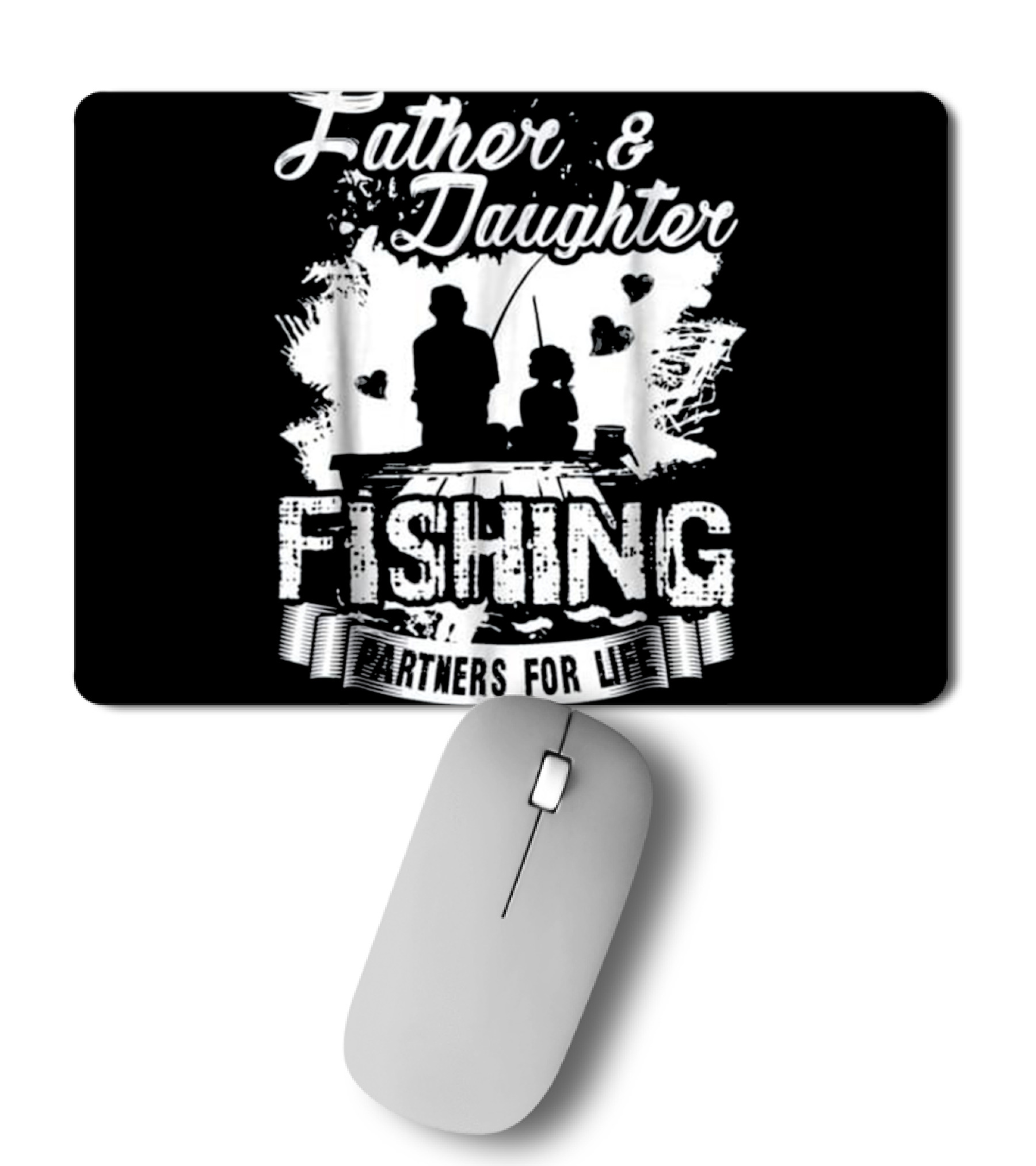 Father Daughter Fishing P...Mousepad 