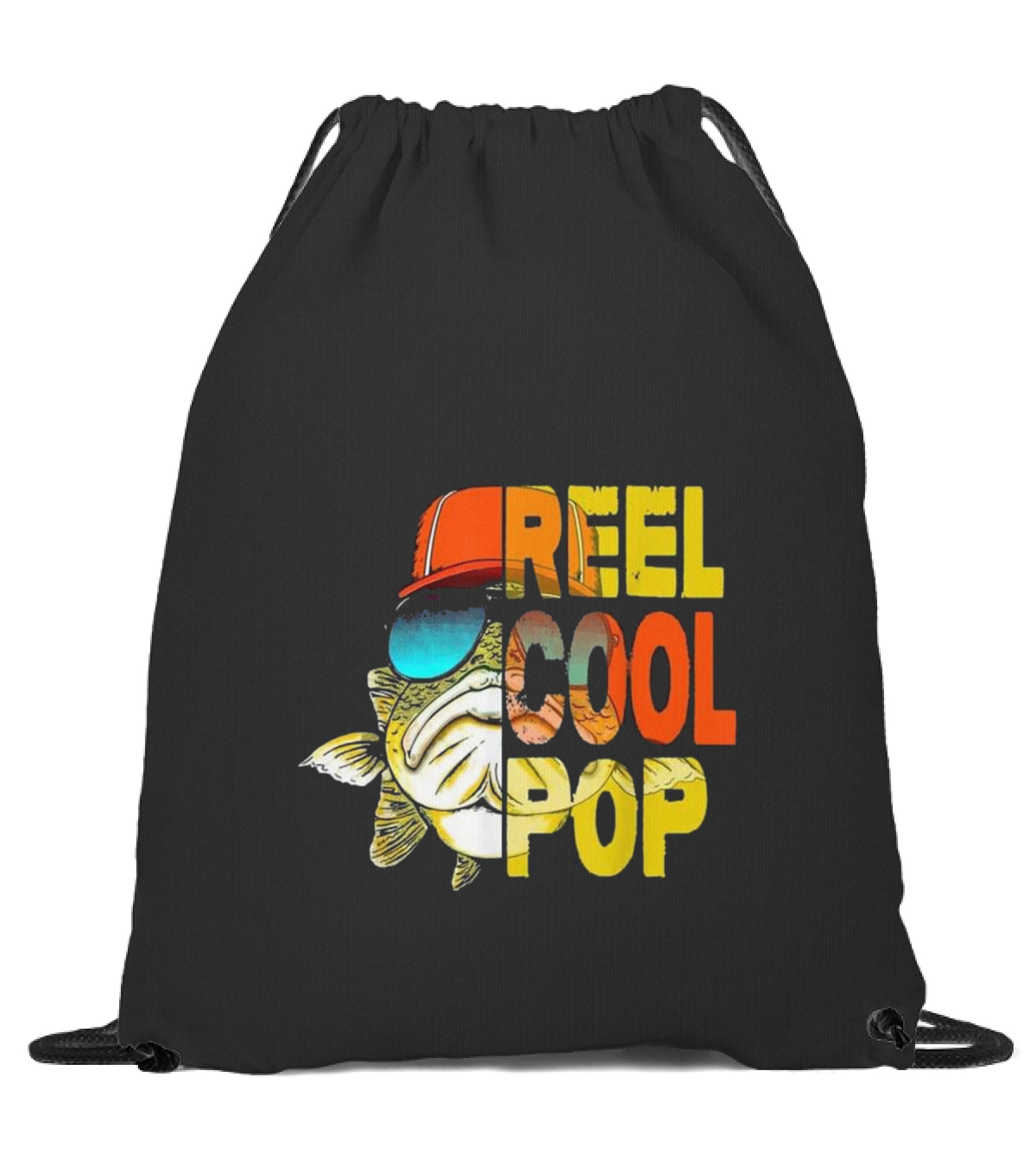 Father's Day - Fishing Reel Cool Pop Drawstring Bag