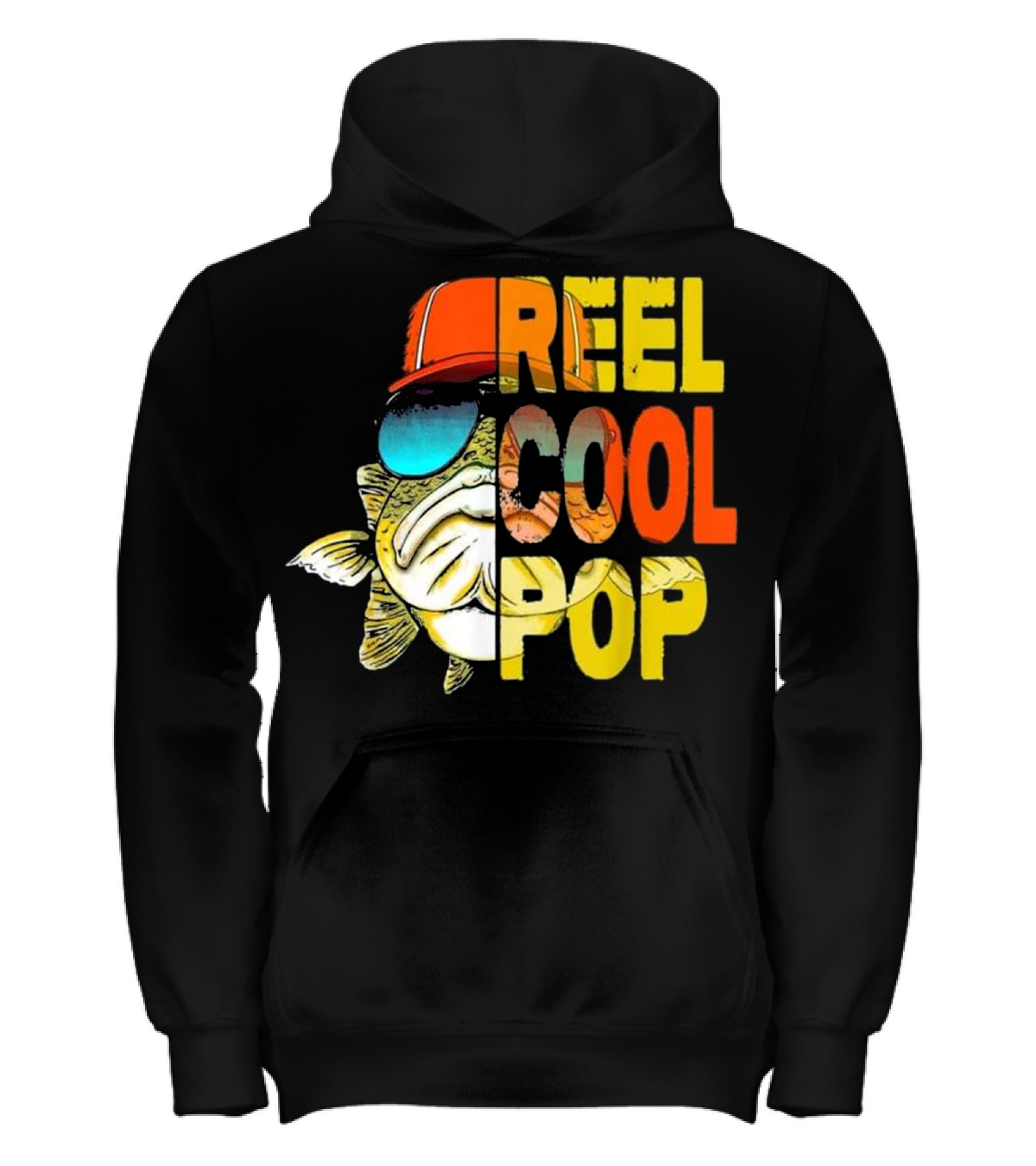 Father's Day - Fishing Reel Cool Pop Kids Hoodie