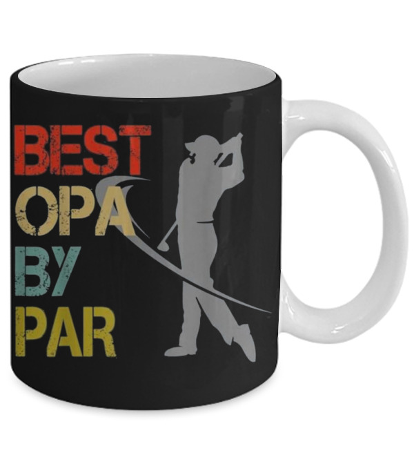 Father's Day Best Opa By Par Funny Golf Mug Father's Day Best Opa By Par Funny Golf Mug