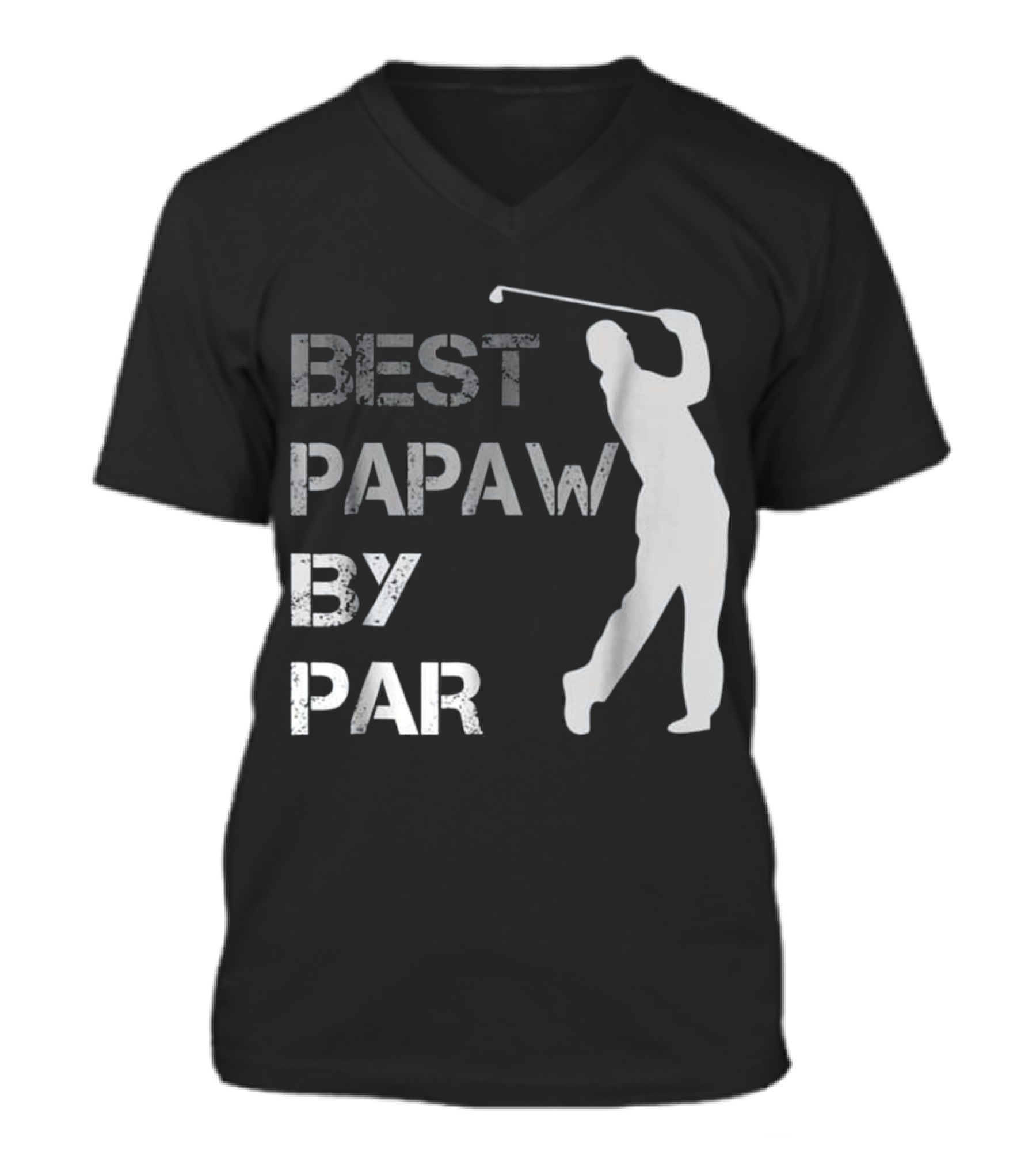 Father's Day Best Papaw b...V-Neck Unisex T-Shirt 