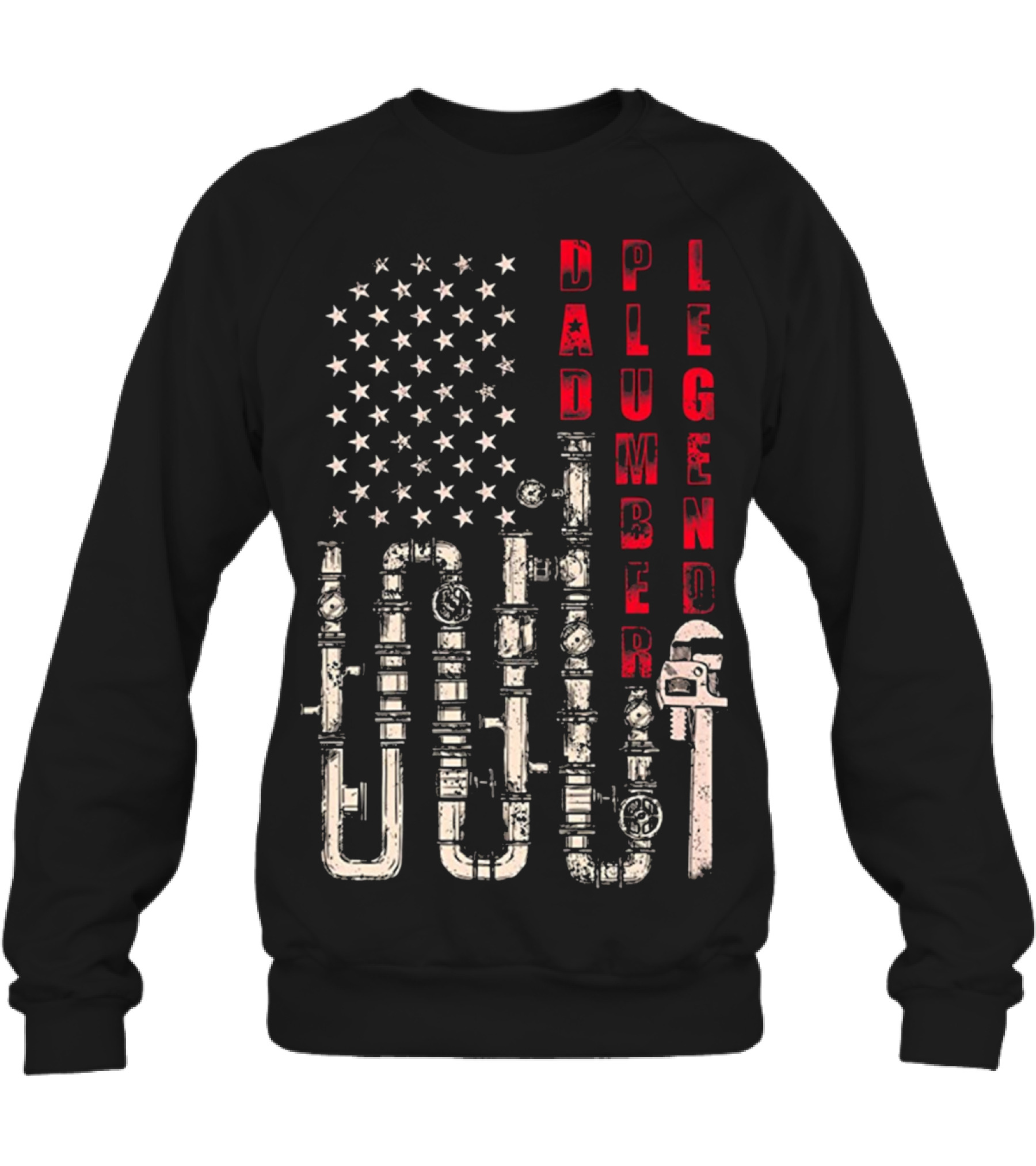 Father's Day Dad Plumber ...Crewneck Sweatshirt 