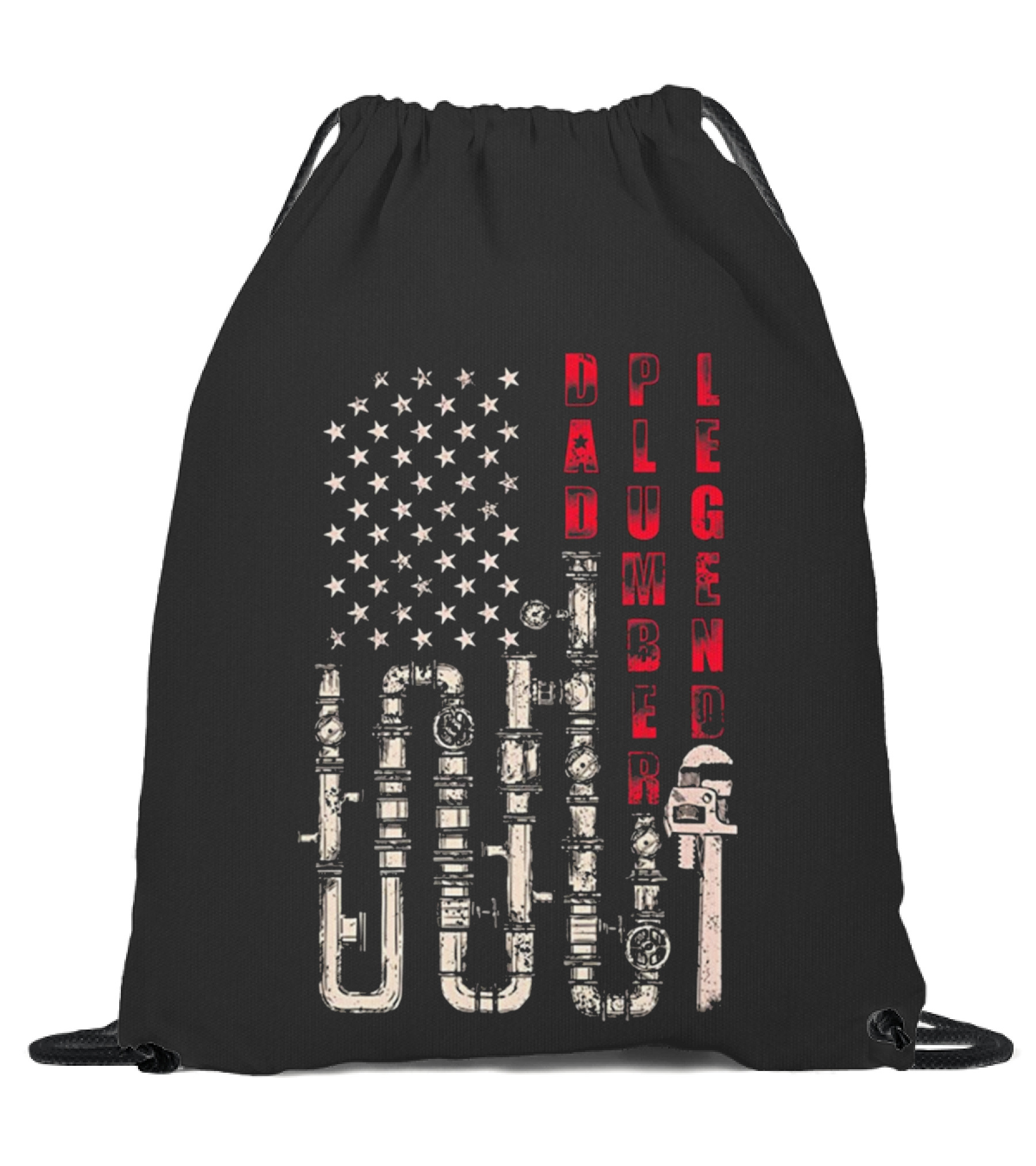 Father's Day Dad Plumber ...Drawstring Bag 