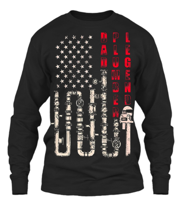 Father's Day Dad Plumber Legend Distresse Unisex Long Sleeve Father's Day Dad Plumber Legend Distresse Unisex Long Sleeve