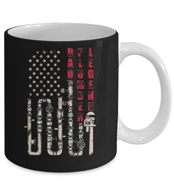 Father's Day Dad Plumber Legend Distresse Mug Father's Day Dad Plumber Legend Distresse Mug