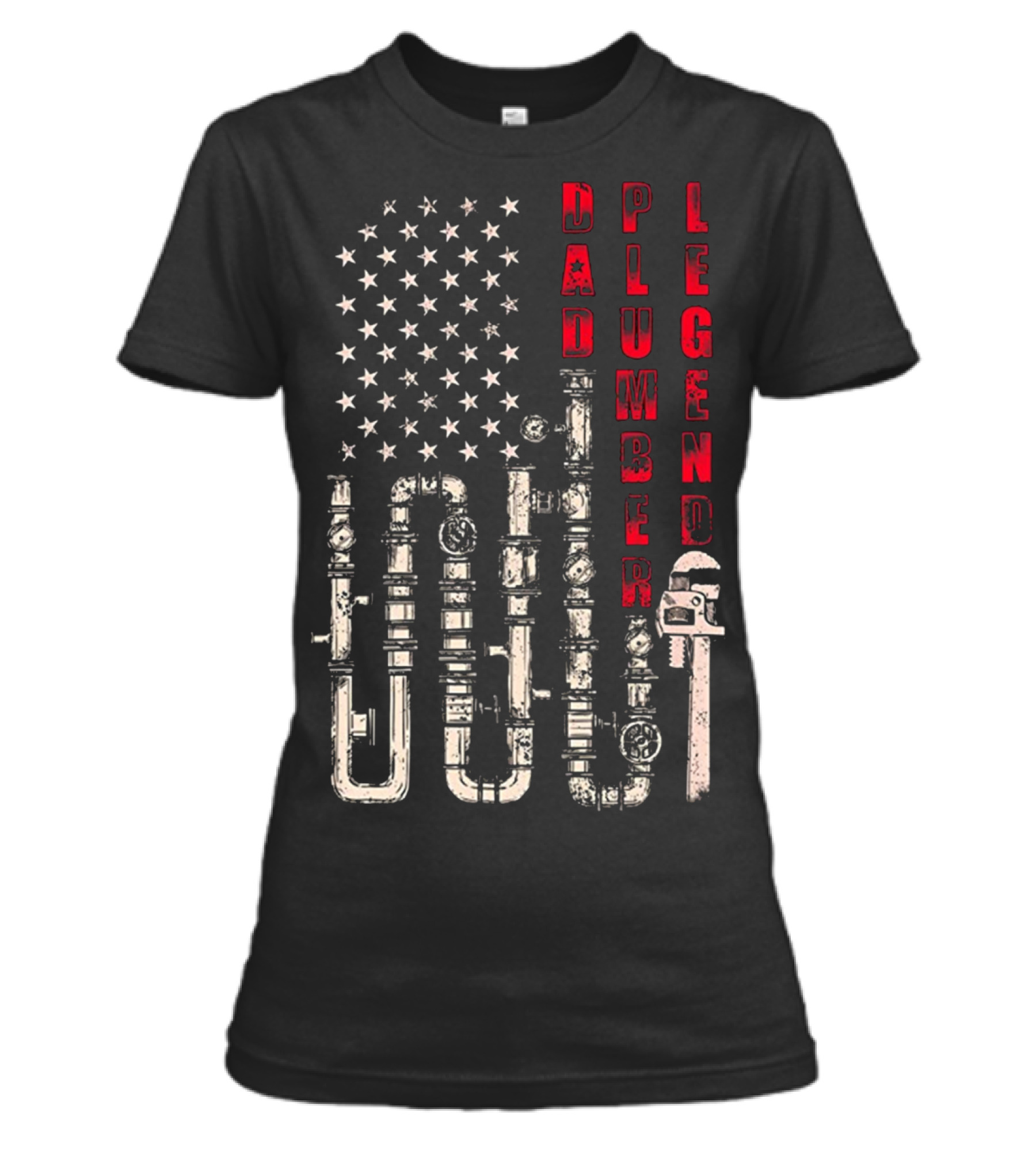 Father's Day Dad Plumber ...Womens T-Shirt 