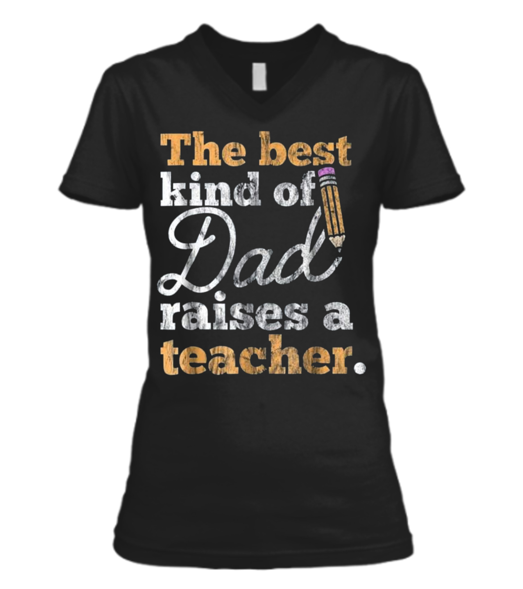 Father's Day Gift Best Ki...V-Neck Womens T-Shirt 