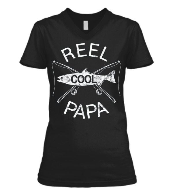 Father's Day Gifts T Fishing Reel Co V-Neck Womens T-Shirt Father's Day Gifts T Fishing Reel Co V-Neck Womens T-Shirt