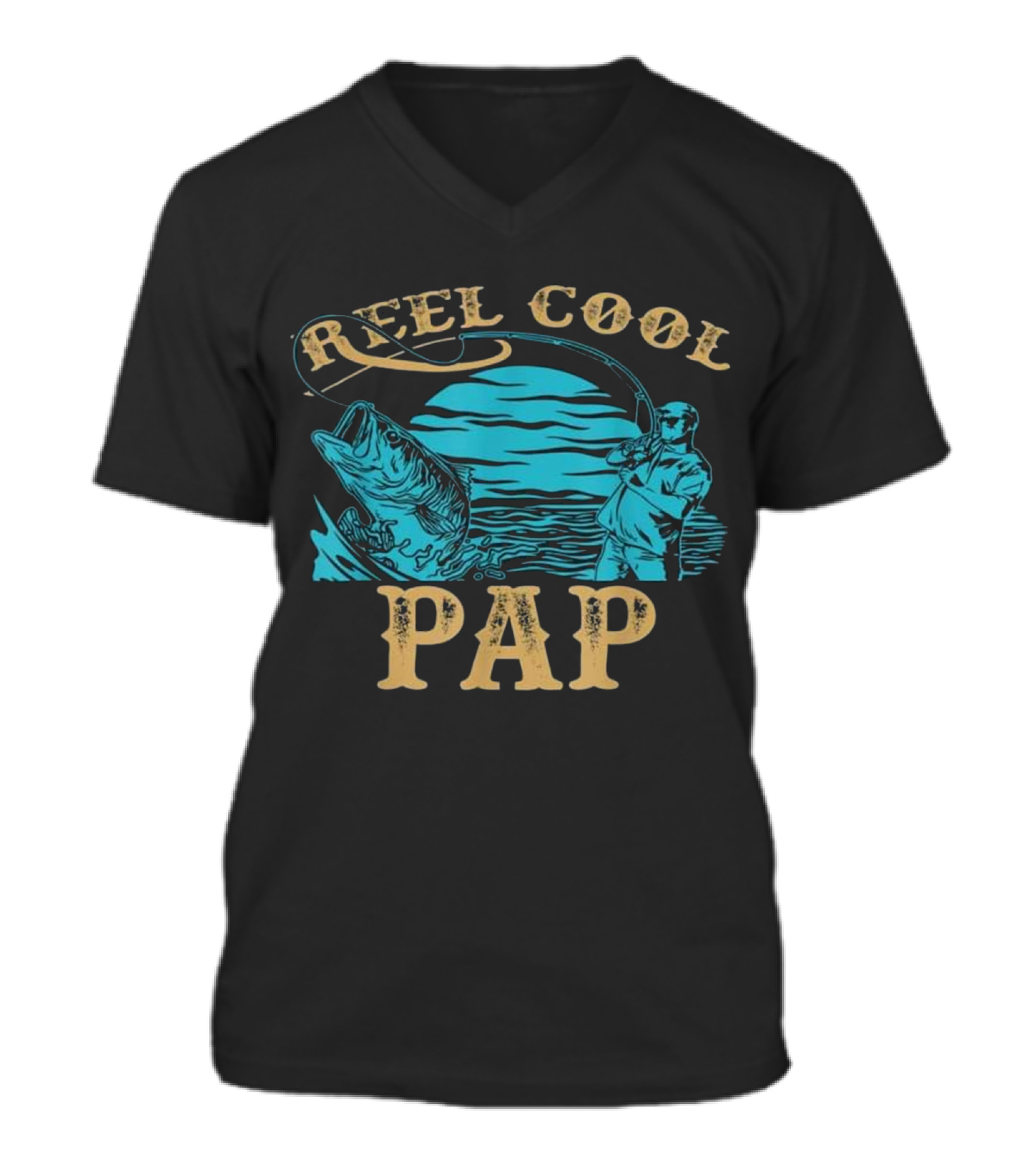 Father's Day Gifts - Fish...V-Neck Unisex T-Shirt 