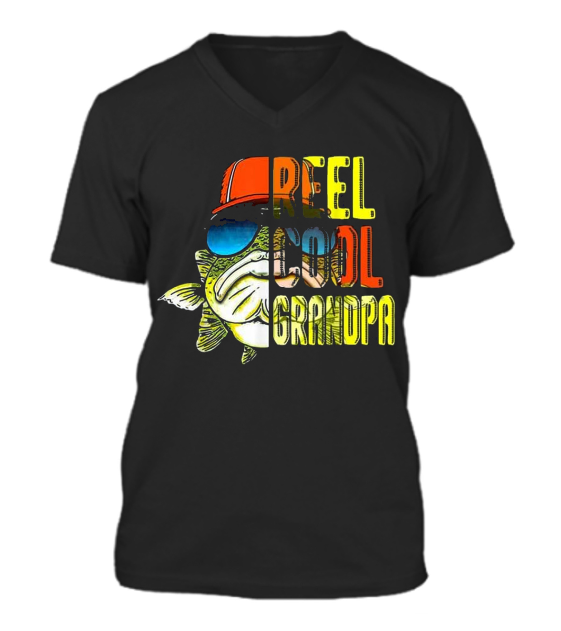 Father's Day Gifts - Fish...V-Neck Unisex T-Shirt 