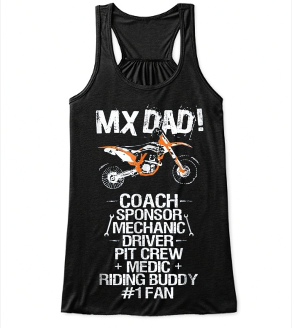 Father's Day MX Dad Coach Mechanic Buddy Flowy Tank Top Father's Day MX Dad Coach Mechanic Buddy Flowy Tank Top