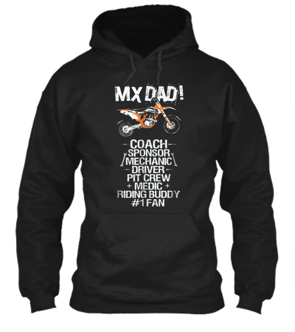 Father's Day MX Dad Coach Mechanic Buddy Hoodie Father's Day MX Dad Coach Mechanic Buddy Hoodie