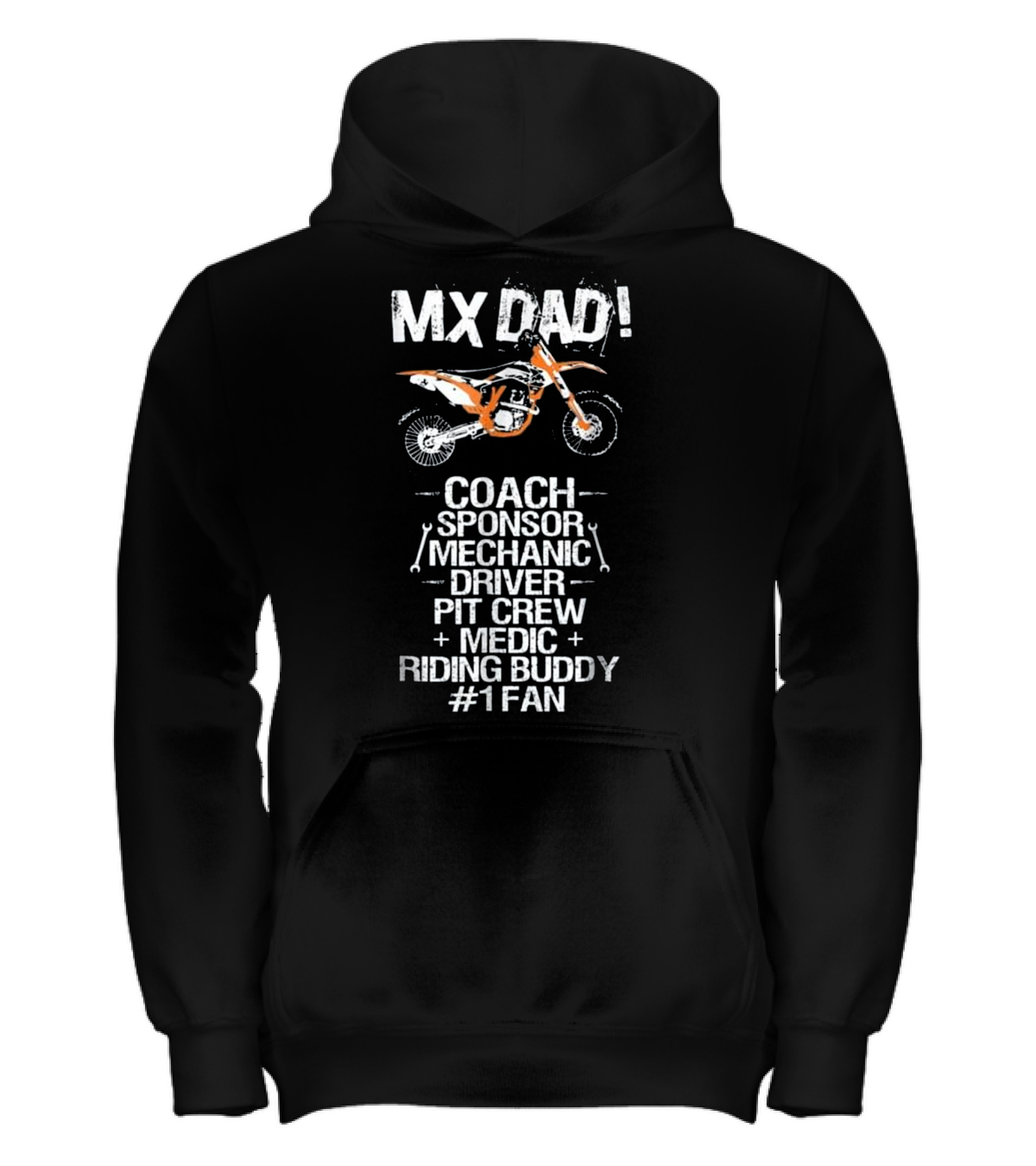 Father's Day MX Dad Coach...Kids Hoodie 