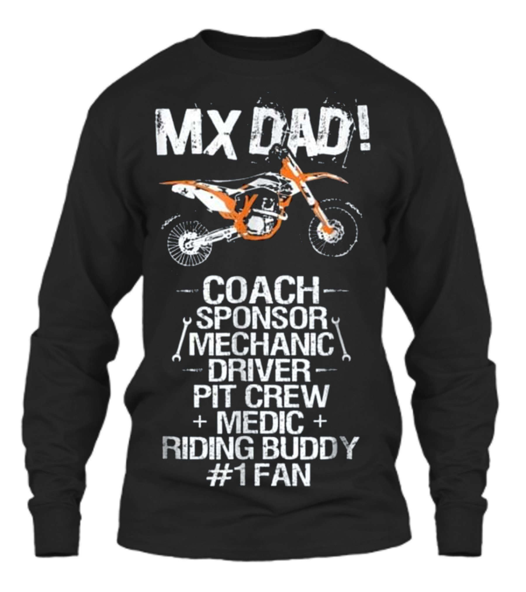 Father's Day MX Dad Coach...Unisex Long Sleeve 