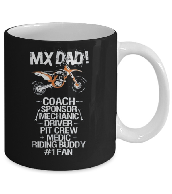 Father's Day MX Dad Coach Mechanic Buddy Mug Father's Day MX Dad Coach Mechanic Buddy Mug