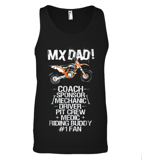 Father's Day MX Dad Coach Mechanic Buddy Tank Top Father's Day MX Dad Coach Mechanic Buddy Tank Top