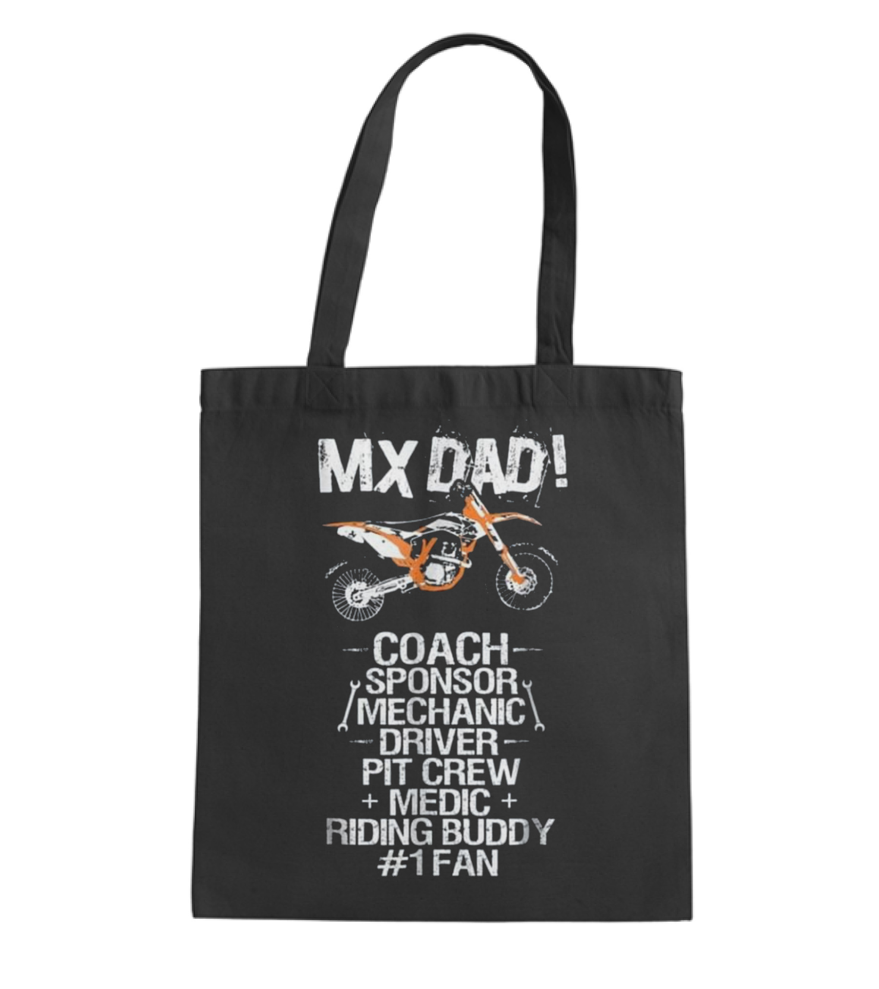 Father's Day MX Dad Coach Mechanic Buddy Tote Bag