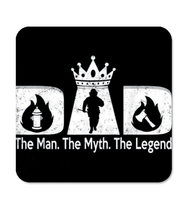 Father's Day For Men Firefighter Dad Coaster Father's Day For Men Firefighter Dad Coaster