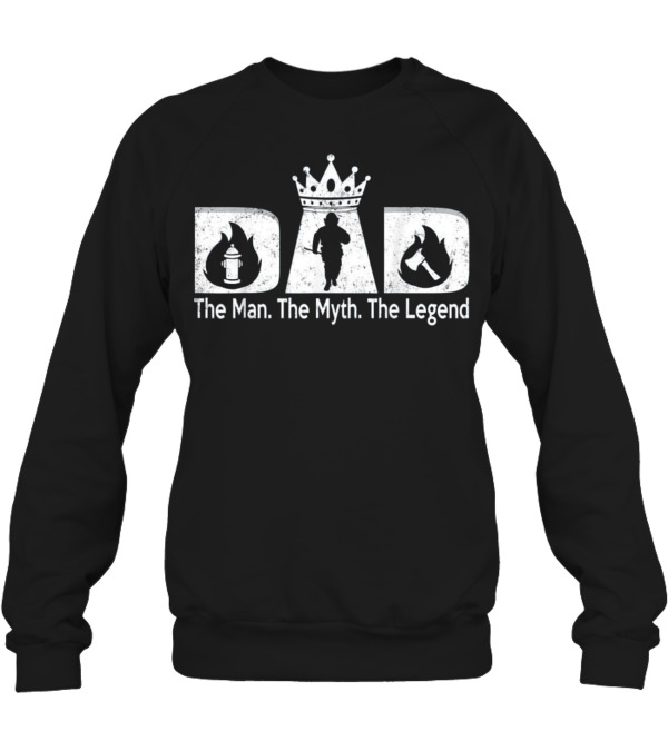 Father's Day For Men Firefighter Dad Crewneck Sweatshirt Father's Day For Men Firefighter Dad Crewneck Sweatshirt