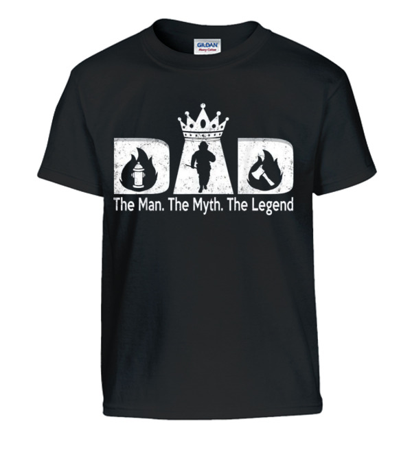 Father's Day For Men Firefighter Dad Kids T-Shirt Father's Day For Men Firefighter Dad Kids T-Shirt