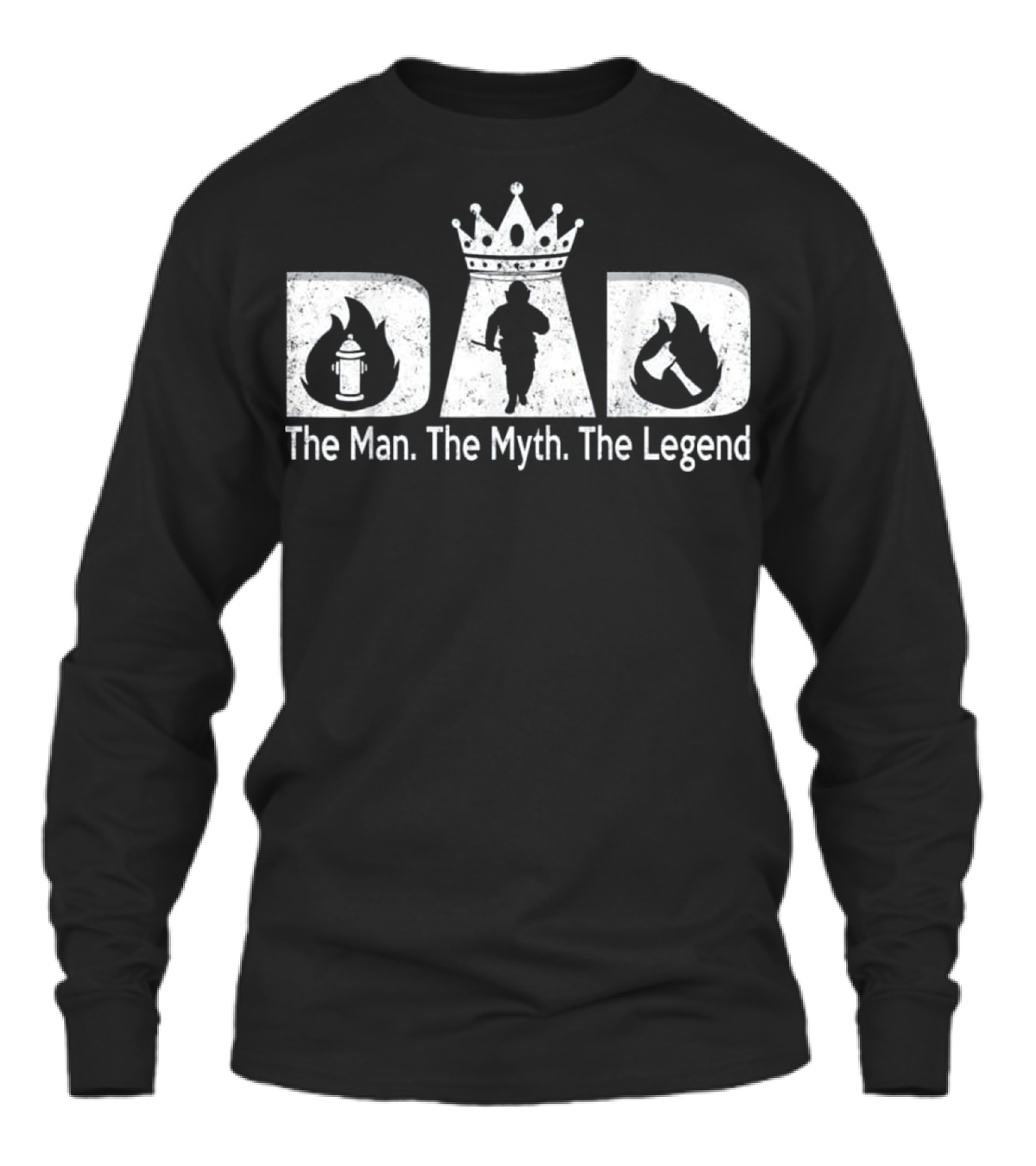 Father's Day For Men Firefighter Dad Unisex Long Sleeve