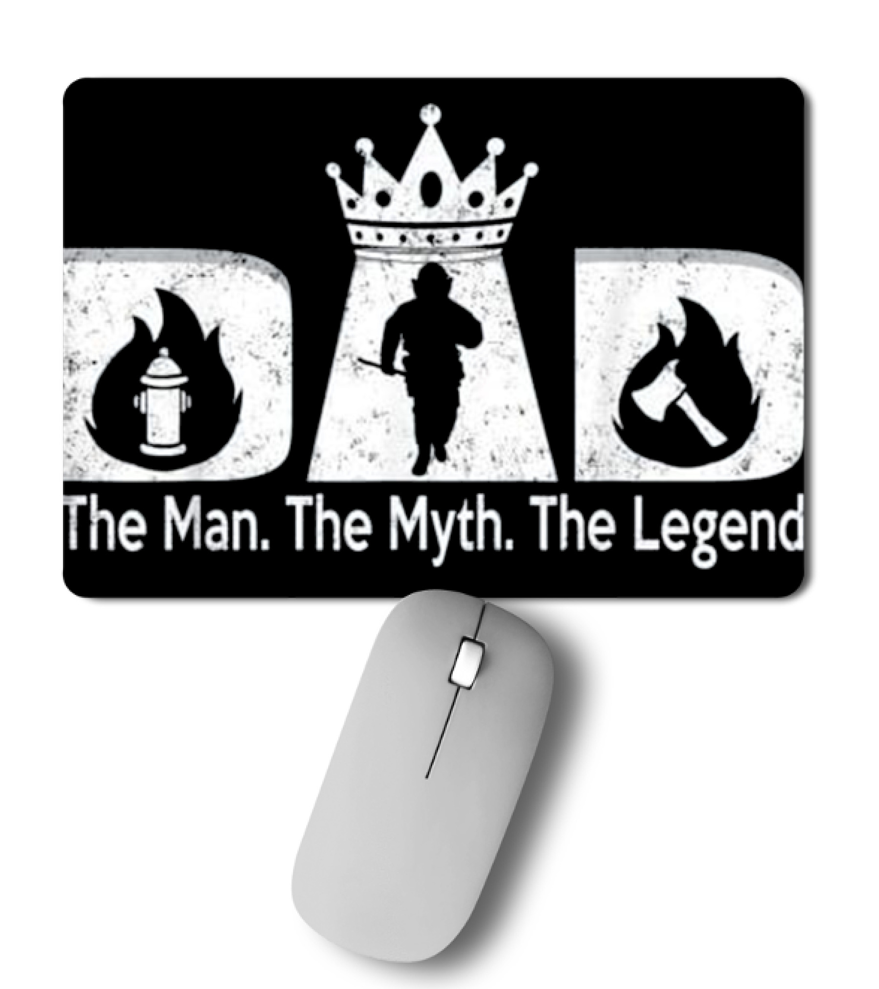 Father's Day For Men Firefighter Dad Mousepad