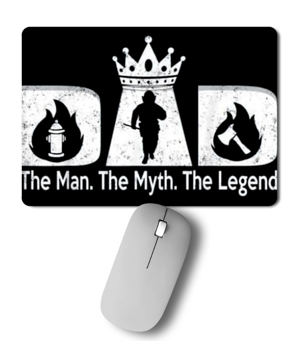 Father's Day For Men Firefighter Dad Mousepad Father's Day For Men Firefighter Dad Mousepad