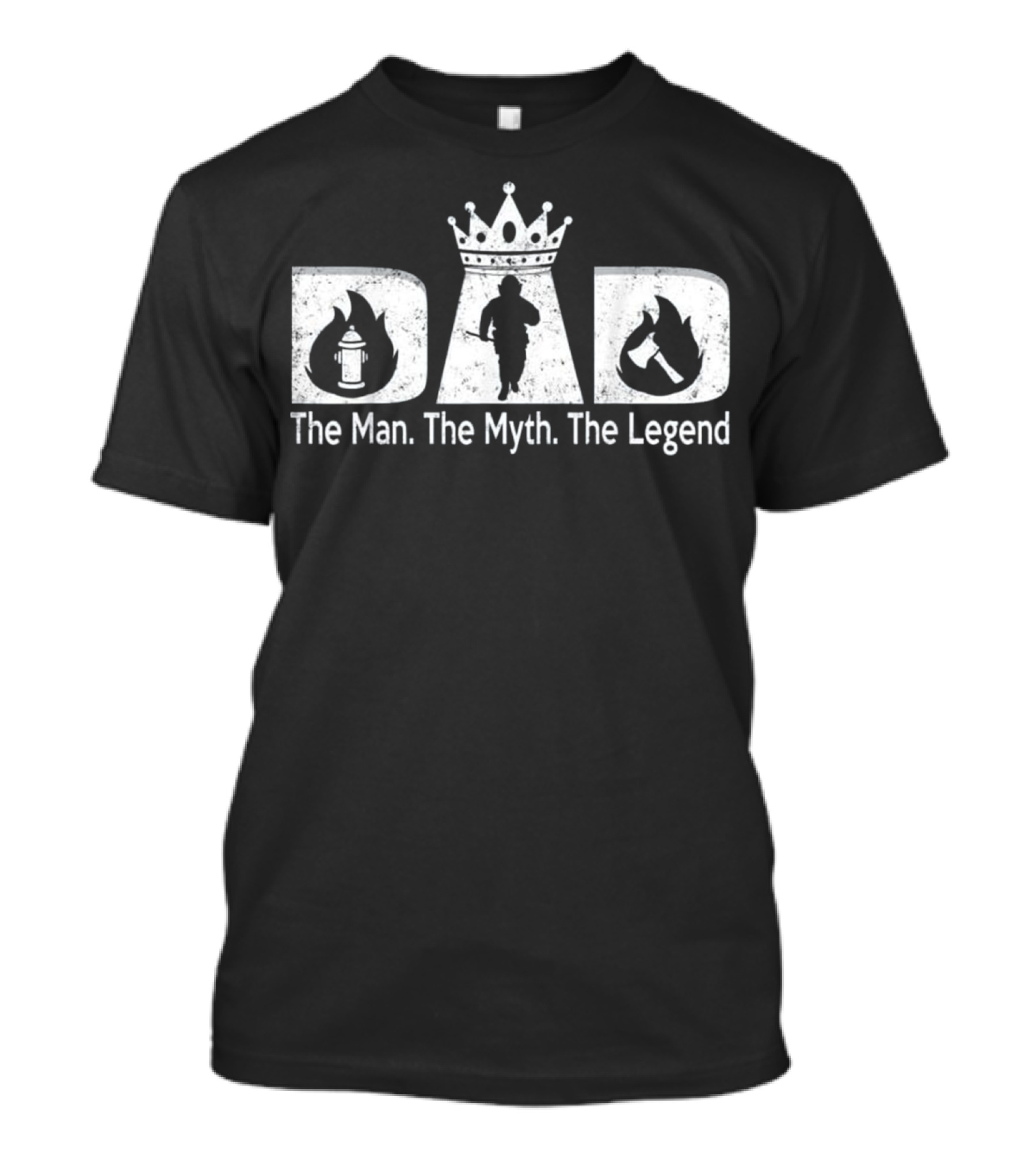 Father's Day For Men Firefighter Dad T-Shirt