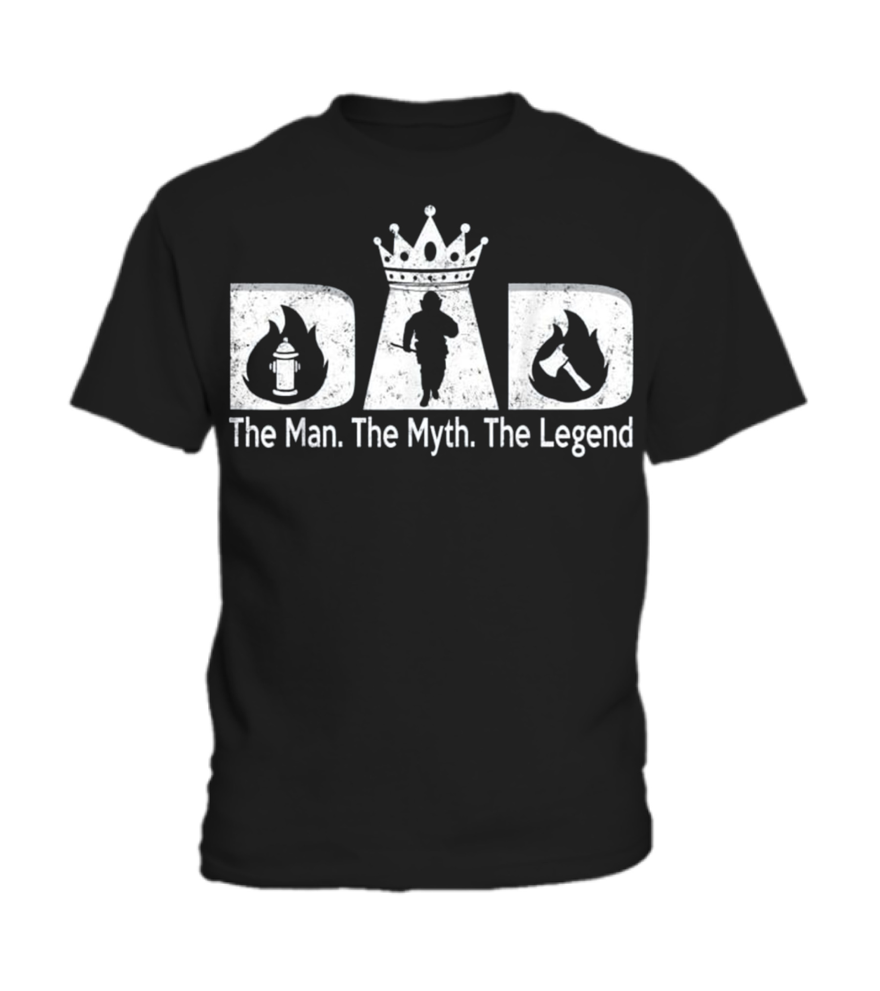 Father's Day For Men Firefighter Dad Toddler T-Shirt