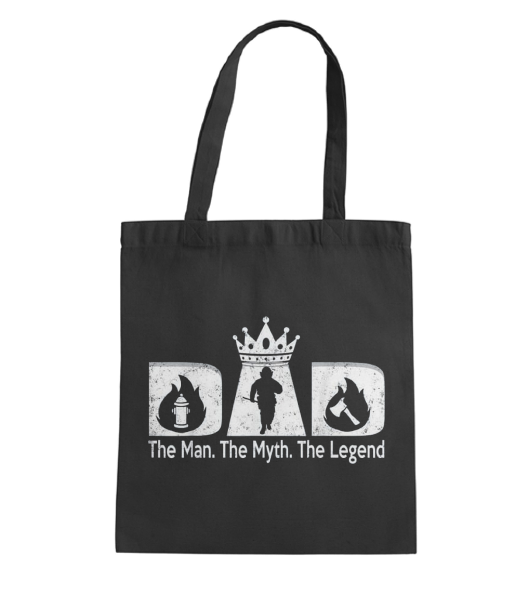 Father's Day For Men Firefighter Dad Tote Bag