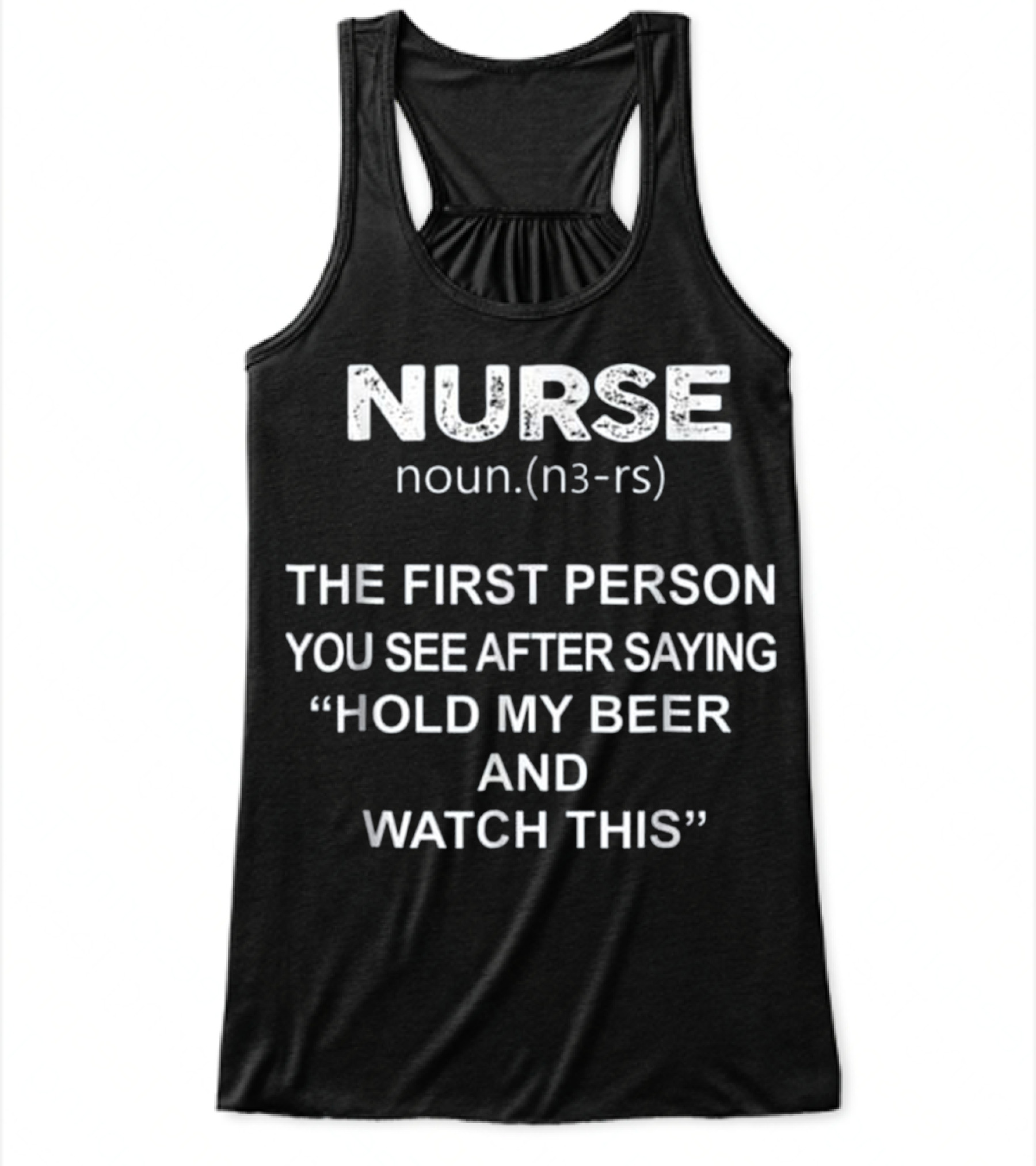 Nurse - Hold my beer and this Flowy Tank Top