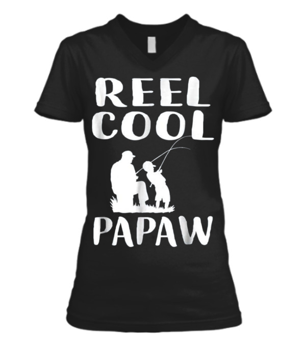 Father's Day Gift Fishing Reel Co V-Neck Womens T-Shirt Father's Day Gift Fishing Reel Co V-Neck Womens T-Shirt