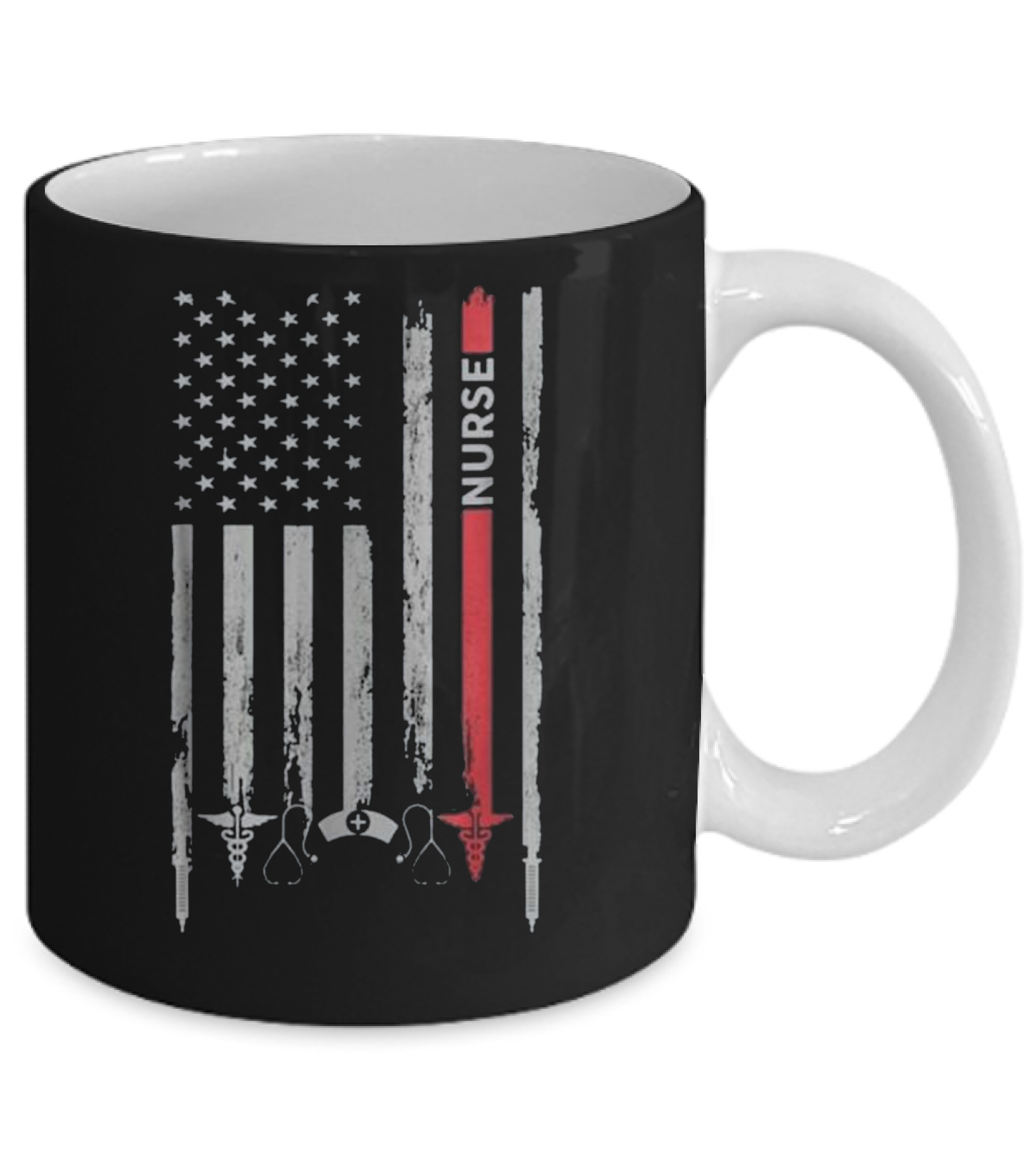 Nurse American Flag T Gift for Mug