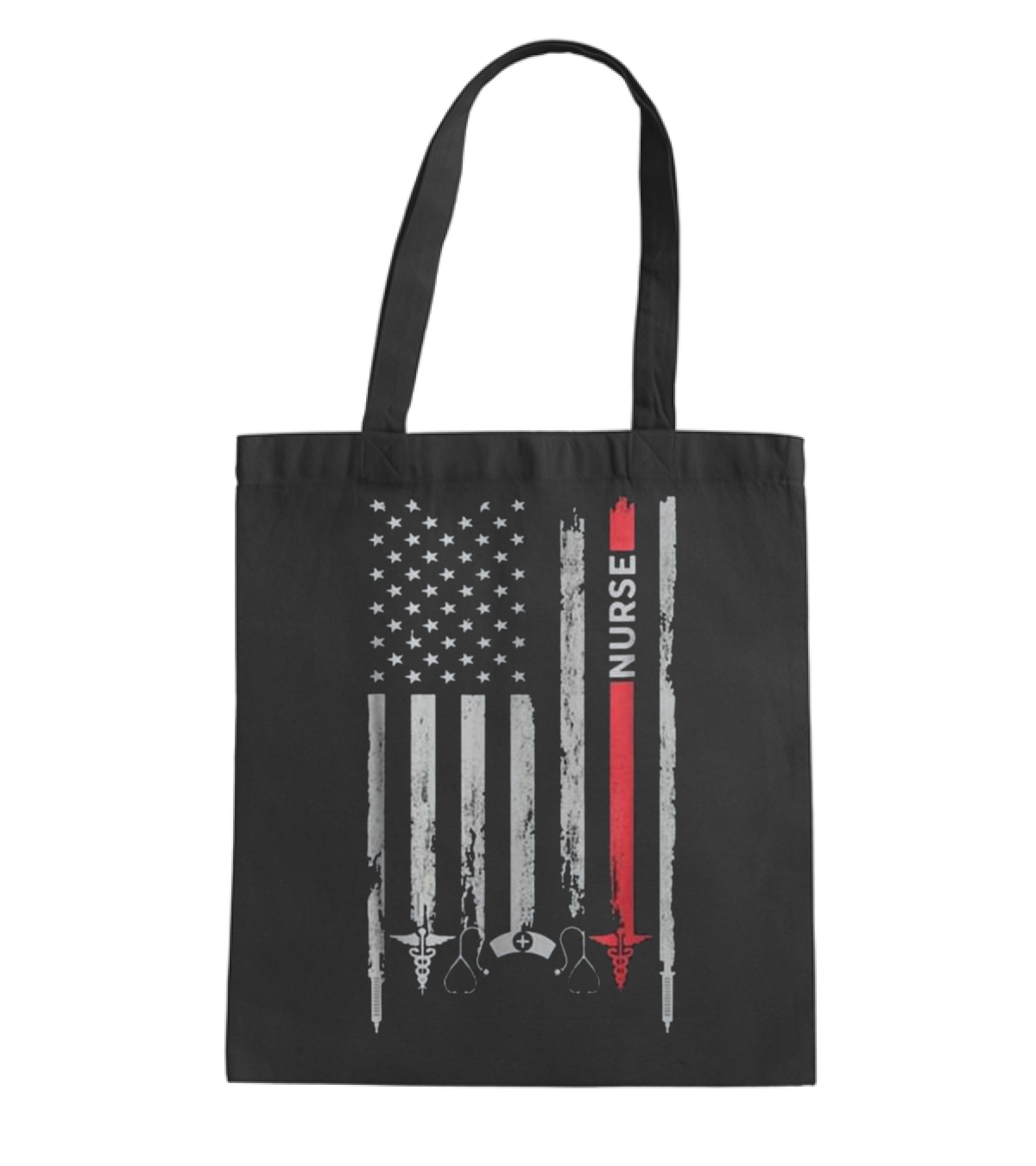 Nurse American Flag T Gift for Tote Bag