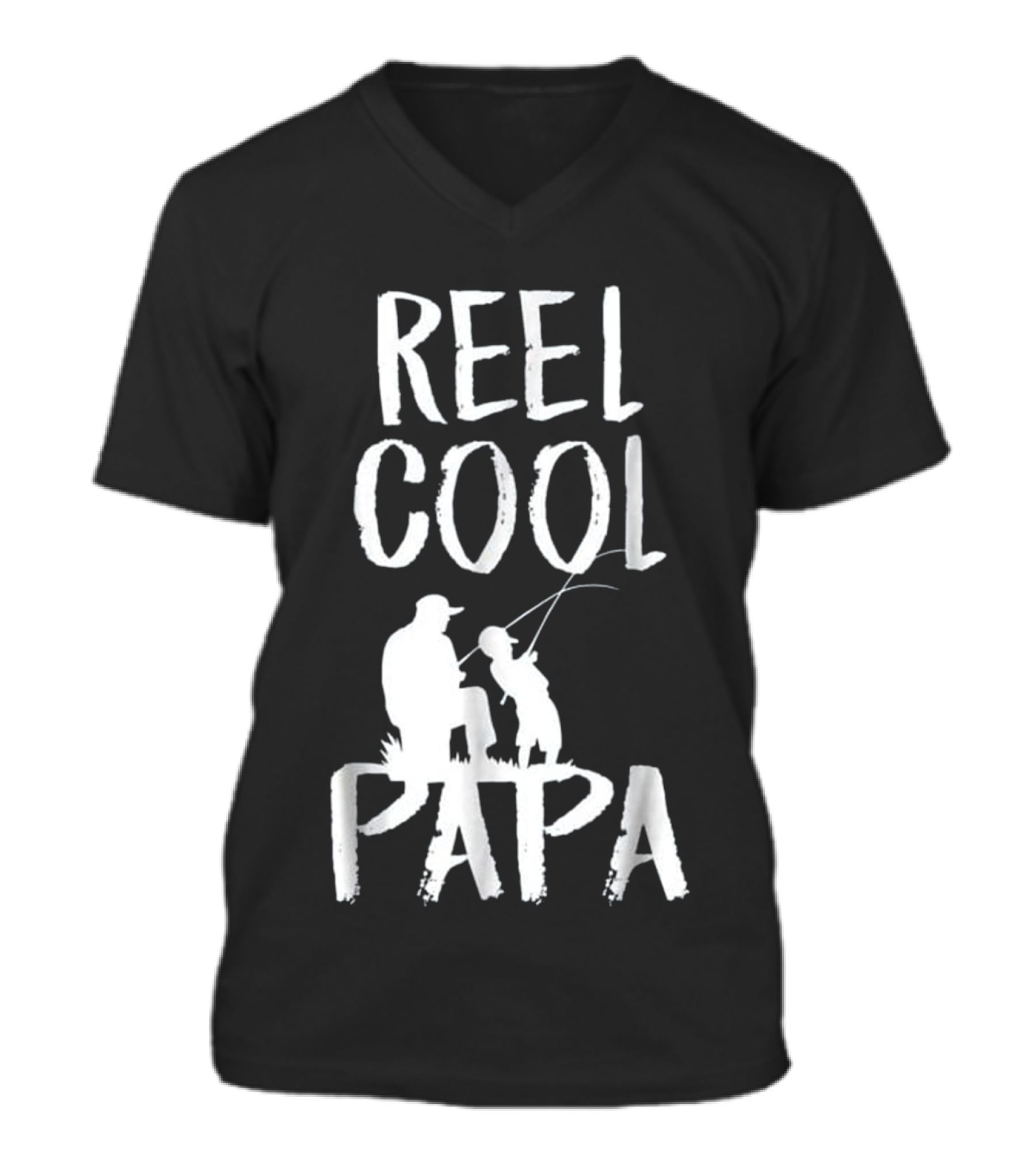 Father's Day Gift Fishing Reel Coo V-Neck Unisex T-Shirt