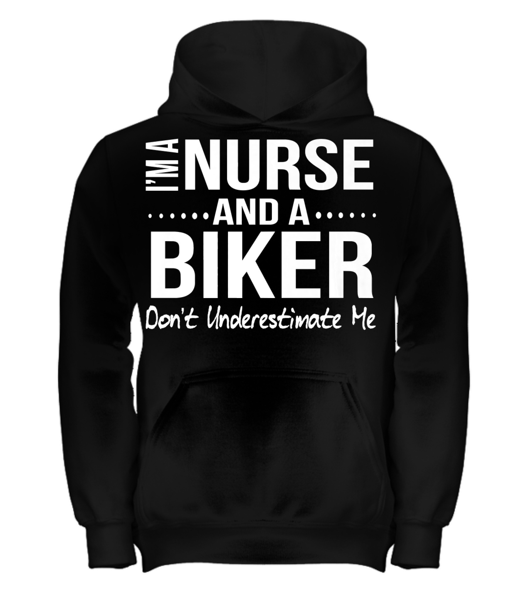 Nurse and A Biker Motorcycle Gifts Wo Kids Hoodie