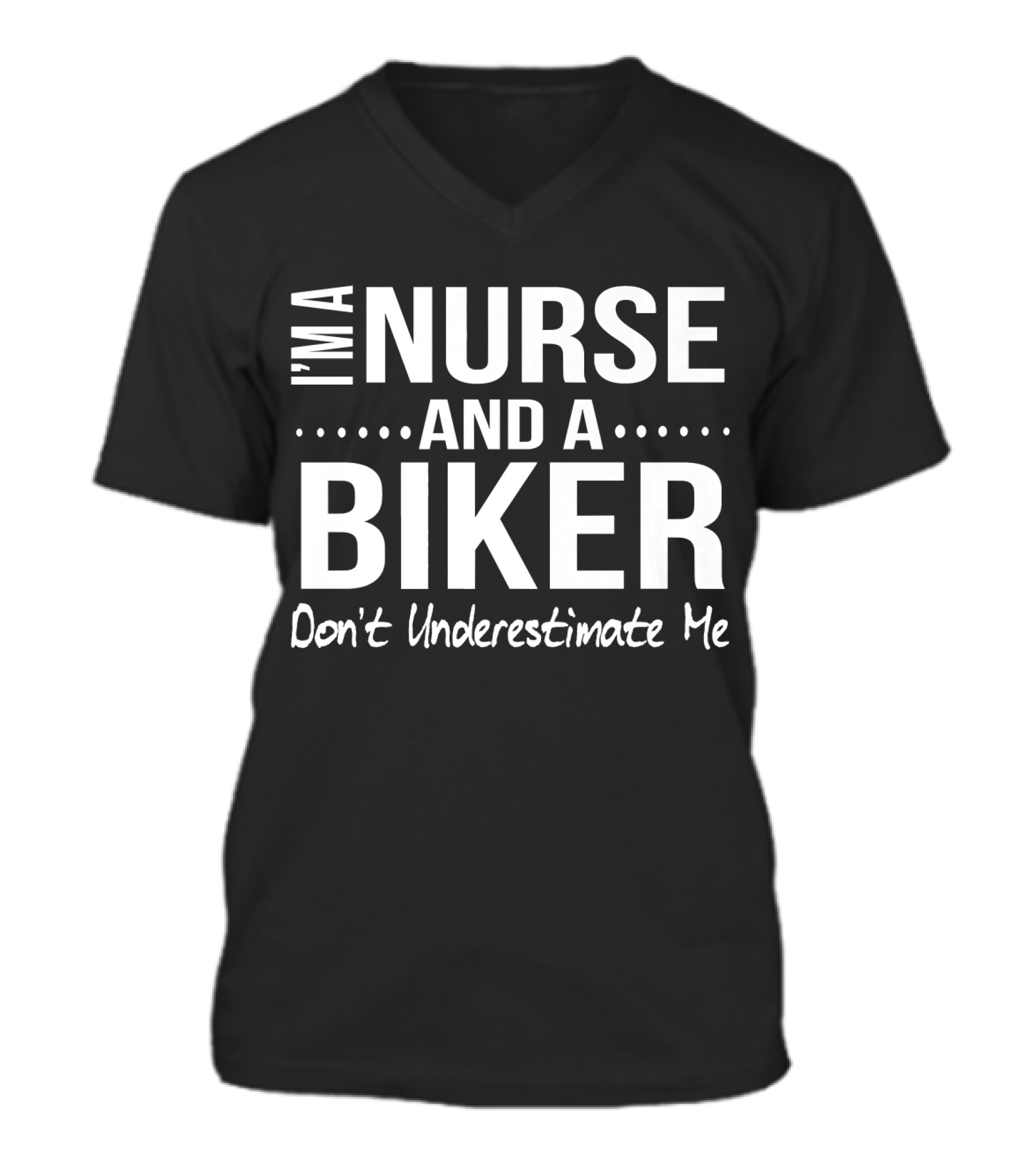 Nurse and A Biker Motorcycle Gifts Wo V-Neck Unisex T-Shirt